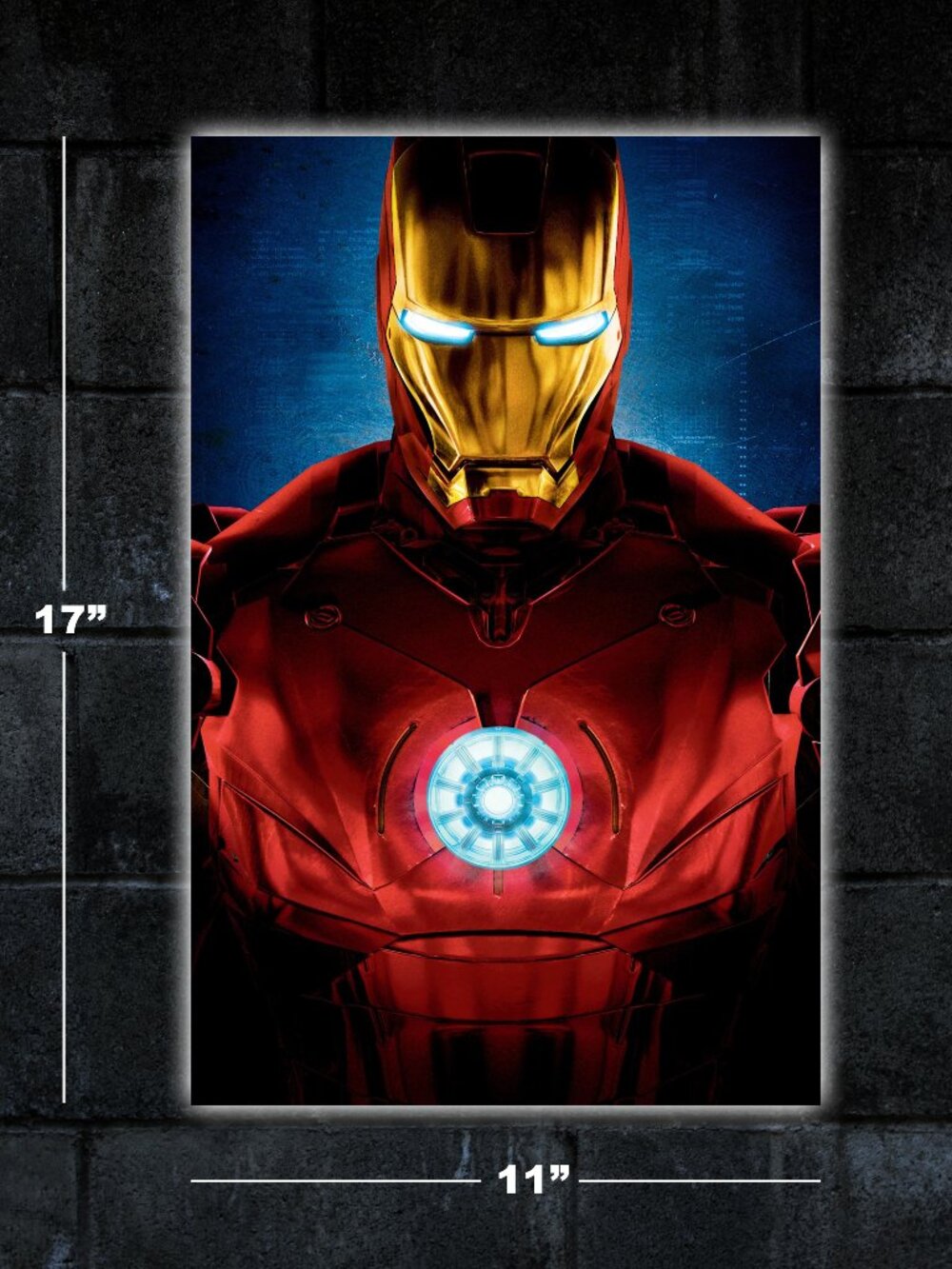 Iron Man poster - 11x17 art print merch marvel movie Robert Downey Jr Tony Stark